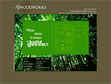 Tablet Screenshot of ajwoodworks.com